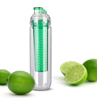 China Viable BPA Free 800ml Water Fruit Infuser Bottle for sale