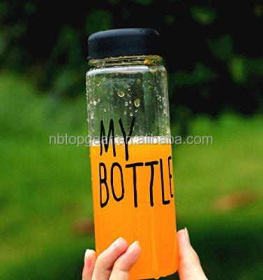 China Household Products 500ml Fashion Portable Clear My Bottle Sport Plastic Water Bottle for sale