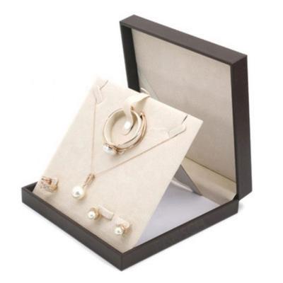 China Indirect Grade Custom Printing PU Leather Top Jewelry Packaging Boxes For Woman for sale