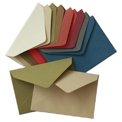 China Europe 9 color can be customized gilding and printing LOGO sensitive retro blank paper western triangle envelope for sale