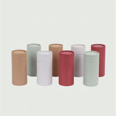 China Recycled Materials Eco Handmade Cardboard Paper Tube Round Small Box Paper Gift Box With PVC Window for sale