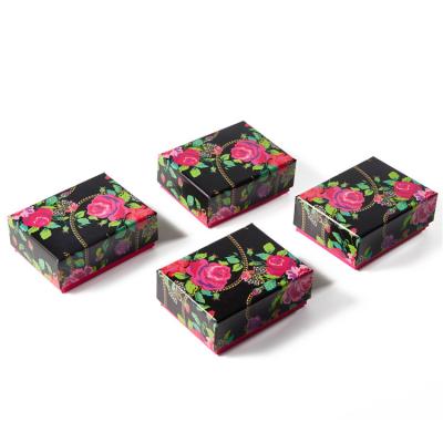 China Recyclable Custom Logo Printed Fancy Jewelry Gift Boxes for sale