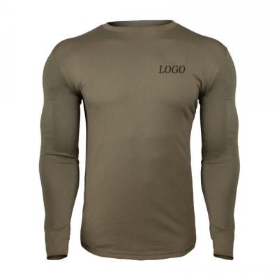 China New High Quality Men's Gym Wear Leisure Slim Fit Sweater Sports Long Sleeve T-shirt Men's Fitness Breathable Cotton Stretch For Men for sale