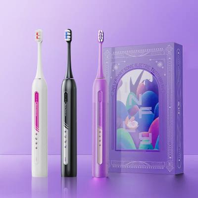 China Logo 2023 IPX7 OEM ODM Customized Rechargeable Smart Adult Touch Sonic Electric Toothbrush Haptic Vibration Technolog 1200mAh for sale