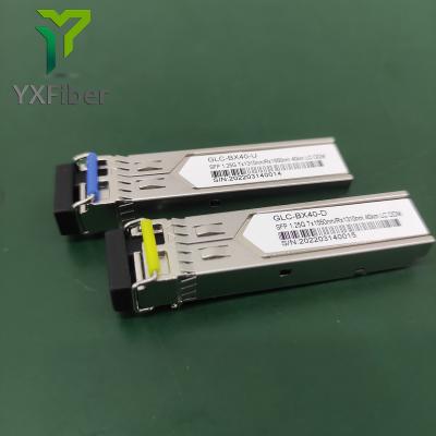 China Extreme FTTX Compaitlbe Fiber Optic Module 1.25G WDM 1310nm 1550nm 40km LC SFP Optical Module for sale