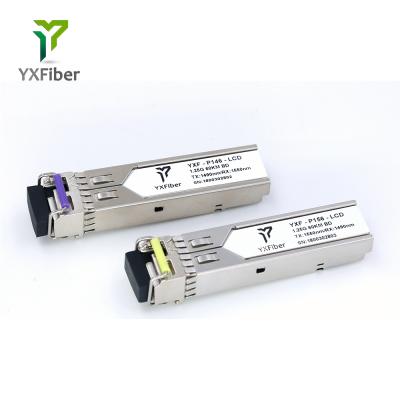 China FTTX 1.25G BIDI 60km 1490nm/1550nm LC/SC Connector SFP Transceiver Module for sale