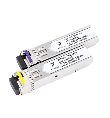 China FTTH FTTB FTTX Network SFP 2.5G WDM 80km LC DDM 2.5G SM 1310/1550nm LC DDM 2.5G SFP Transceiver for sale