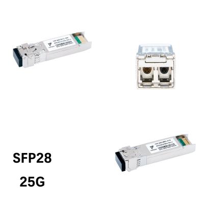 China FTTX SFP28 25G Duplex BIDI SFP Optical Transceiver Module for sale