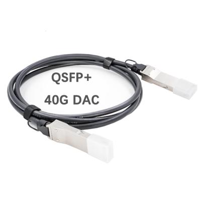 China IDC 40G QSFP+ DAC Passive Direct Attach Cable Twinax QSFP 40G Copper DAC SFP High Speed ​​Cable 1m 2m 3m 4m 5m 7m for sale