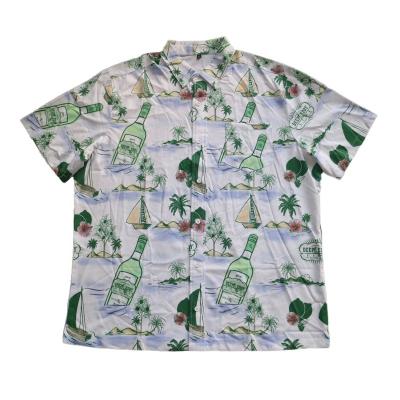 China Wholesale Sublimation Beach Floral OEM Sublimation Shirts Mens Hawaiian Custom Shirt for sale