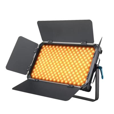 China Professional 200W Stage Led Dual Color Temperature Flat Panel Soft Light Studio Light ww/cw Video Light for sale