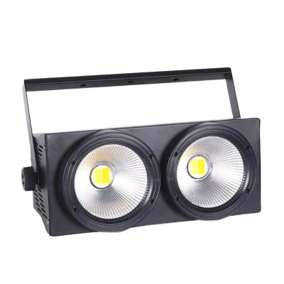 China Stage 2eyes 2*100w stage cob face light plus lighting ww/cw DMX effect for studio bar party for sale