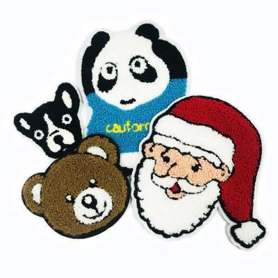 China Wholesale 3D Cartoon Logo Soft Chenille Patch For Children's Sleepwear for sale