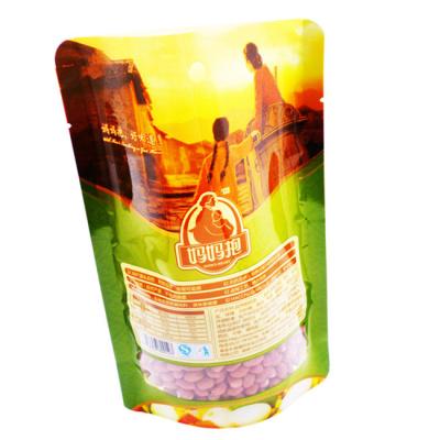 China Dry fruit snack packaging plastic moisture-proof self-standing bag digital printing with sealing zipper for sale