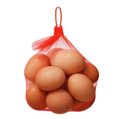 China Rote gelbe Wegwerflänge Mesh Fruit And Vegetable Bagss 35cm 40cm mit Clipn zu verkaufen