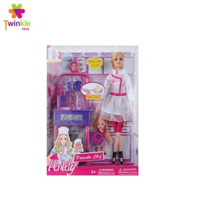 China DIY TOY Toy Kitchen Solid Body Doll With Mini Doll Vinyl Girl Doll for sale