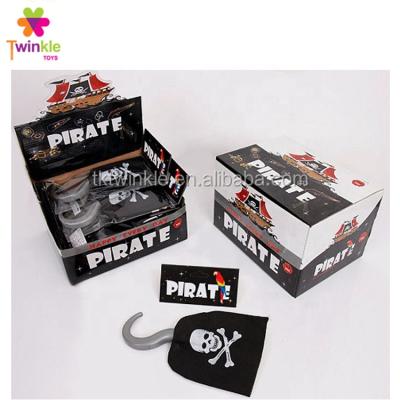 China Non Woven Fabrics Glitter Toys Black Non Woven Fabric Pirate Crochet Kids Pirate Party Toys for sale