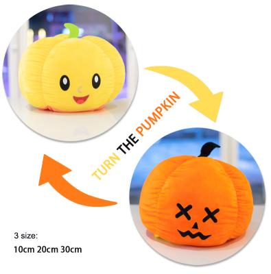 China Soft Stuffed Plush Toy Halloween Gift Kids Reversible Plush Pumpkin for sale