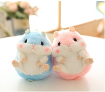 China Wholesale High Quality Soft Cute Plush Cartoon Hamster Mouse Shaped Plush Stuffed Toy Pendant Custom Keychain for sale