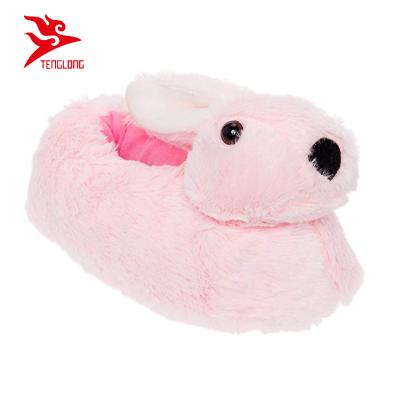 China Pink Flip Flops Amazon Hit Girls Rabbit Slippers Plush Bedroom Slippers for sale