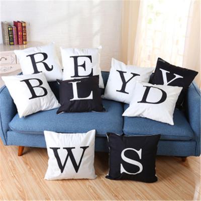 China Memory Birthday Decorations 26 Home English Letters Glowing Led Pillow Cover For Led Light Pillow for sale