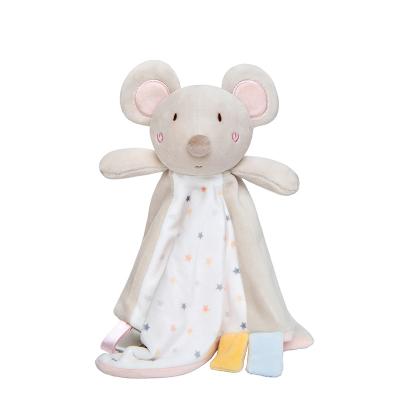 China PORTABLE Cotton Animal Design Soft Plush Velboa Baby Friendly Wrap Safety Blanket for sale