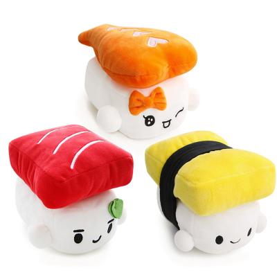 China Custom Memory Kawaii Bedding Room Decoration Sushi Cushions Plush Pillow Doll Toy for sale