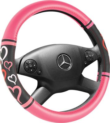 China Multicolor Sports Car Steering Leather Wheel Cover Perfect Fit Universal Comfortable PVC Material for sale