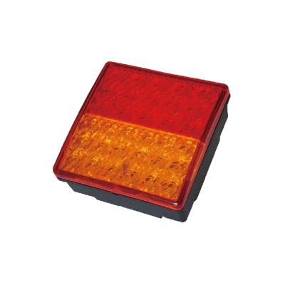 China Free Shipping Emark Buses Approved 80mm Square 3.15 Inch DC12V Stop Tail Direction Indicator Light for sale