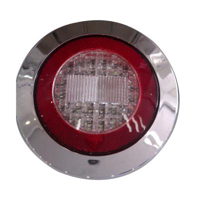 China Emark Buses Approved 122mm 4.8 Inch Round LED Truck Rear Fog And Reversing Light With Chromed Ring A122B-FRe for sale