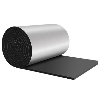 China Efficient insulation performance Funas Rubber Foam Sheet With Aluminium Foil Foam Rubber Plastic Insulation for sale