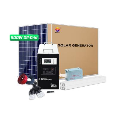 China Home Solar Controller Off Grid Type 500w 12Vdc 20A PWM /MPPT Charge Home Use Solar Power System for sale