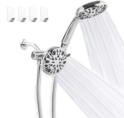 China Needleless 9x9 Settings Dual 2 in 1 Fixed Shower Head 4.75