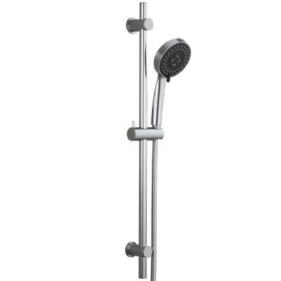 China Without Diverter OMIDA Shower Sliding Bar With Five Function Massaging Hand Adjustable Polished Chrome Shower Head for sale