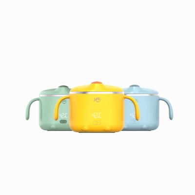 China 2022 Minimalist Amazon Baby Product Smart Portable Baby Warmer Bolw USB Powering For Snack Bowl Food Grade Custom Logo Yellow Bule Feeding for sale