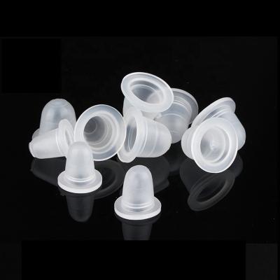 China Hygnic and Super Convenient Cheap Disposable Silicone Tattoo Pigment Cups Translucent White Soft Ink Holder Cup for Microblading Permanent Makeup for sale