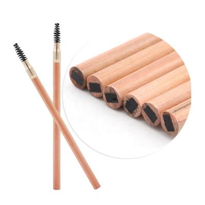 China Refill Hard Square Refill Wood Eyebrow Pencil Sweep Waterproof Tattoo Permanent Wax Microblading Pen 5 Colors OEM Natural Makeup Brow for sale