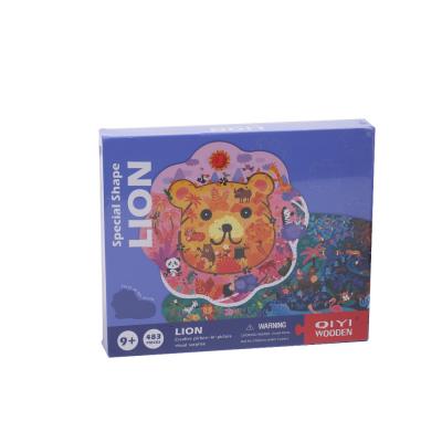 Cina Puzzle in forma di animale di carta irregolari, jigsaw per bambini di 5 anni in vendita