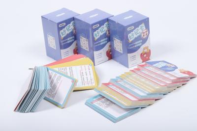 Chine Cartes de jeu personnalisées personnalisées pour l'apprentissage préscolaire à vendre