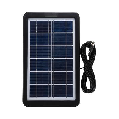 China Dropshipping PORTABLE SERVICE Cell Phone Charger Black Plastic Case 3W 6V Polycrystalline Small Size Solar Panel for sale