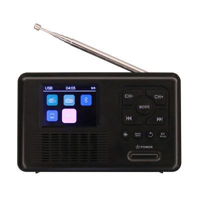 China Portable Digital Display FM Radio Mini Fm Digital Dab Solar Radio With Crank Phone Charging Usb Jack Solar Tf Player Clock Alarm for sale