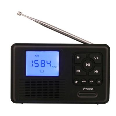 China Radio Mini Fm Am Digital Solar Portable l Digital Display FM AM Radio With Hand Crank Solar Panel Phone Jack Usb Tf Mp 3 Jack Wirelesslink Player for sale