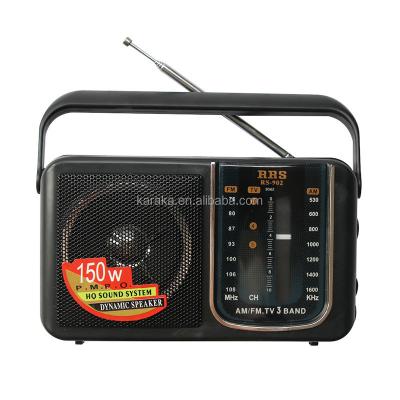 China Manufacture RS-902 PORTABLE multi band am fm radio with plastic carry high quality selling radio for sale