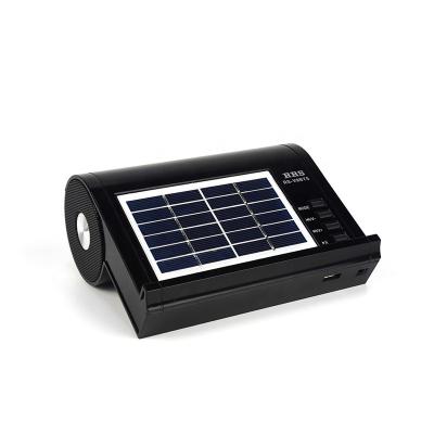 China Wireless charger for mobile phone RS-V9BTS fm am blueteeth radio speaker with solar panel for sale