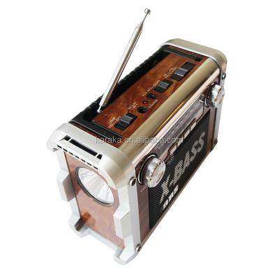 China RS615BT Manufacture FM/AM/SW1-2 4 Band PORTABLE Radio with USB Aux SD TF. in DC jack torch light strap for sale