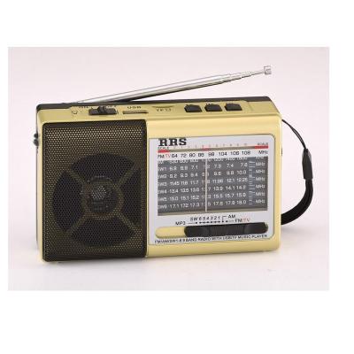 China Manufacture R-629 PORTABLE High Quality Multi Band Rechargeable Radio With MP3 USB Player for sale