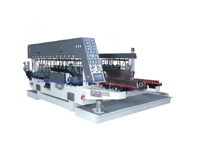 China Building Material Stores Horizontal Glass Sharpening Machine For Edging 26 Double Shafts Polishing Fine for sale