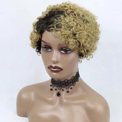 China High Quality Spring Loop Weave Bundle Lace Up Wig 100 Color Virgin Brazilian Human Hair Short Front Human Hair for sale