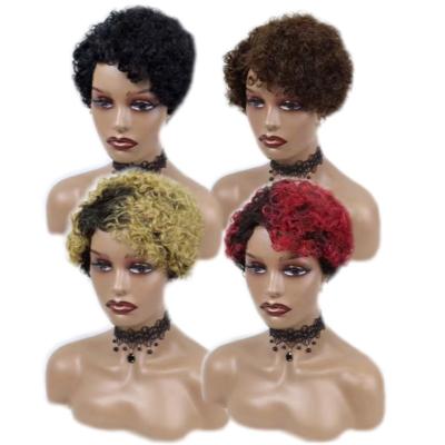 China Full Spring Curl Fashion Top Extension Lace Front Brazilian Human Hair Wig for sale