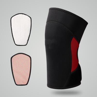 China Durable Custom Logo Thicken Knee Pad Leg Heated Brace Hot Knee Pad for sale